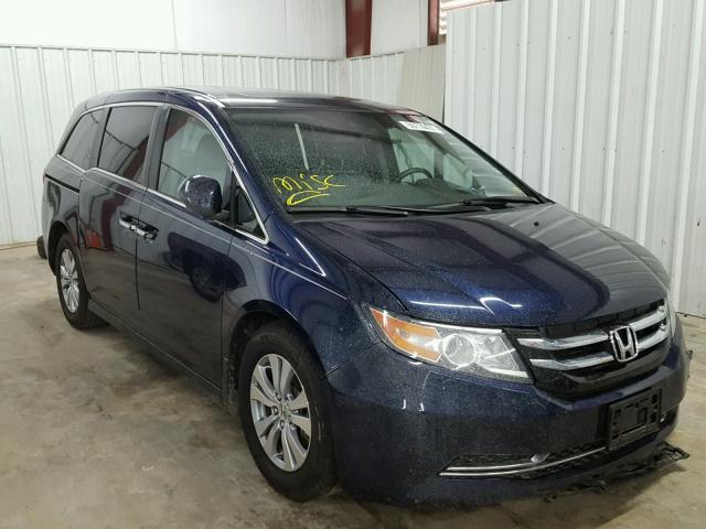 5FNRL5H63HB005338 - 2017 HONDA ODYSSEY EX BLUE photo 1