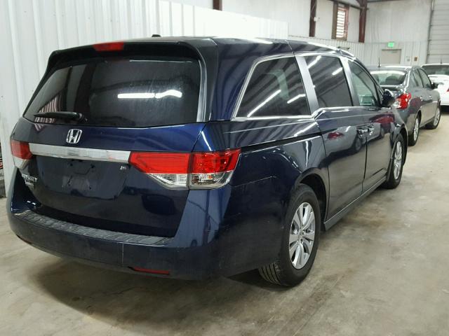 5FNRL5H63HB005338 - 2017 HONDA ODYSSEY EX BLUE photo 4