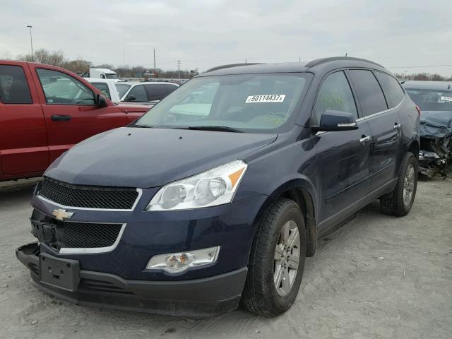 1GNKRGED7CJ254832 - 2012 CHEVROLET TRAVERSE L BLUE photo 2