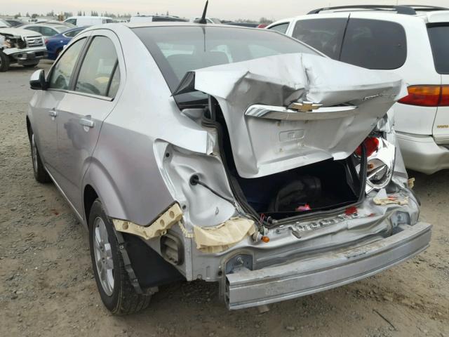 1G1JC5SH1C4227196 - 2012 CHEVROLET SONIC LT SILVER photo 3