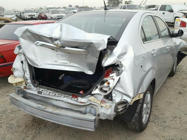 1G1JC5SH1C4227196 - 2012 CHEVROLET SONIC LT SILVER photo 4