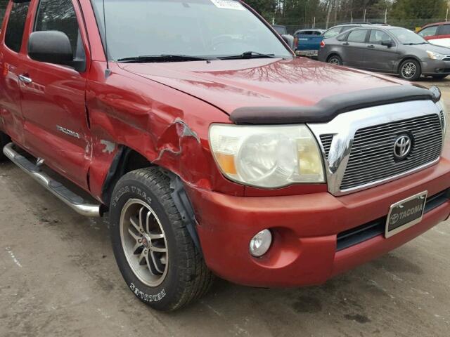 5TETX22NX7Z385719 - 2007 TOYOTA TACOMA ACC RED photo 9