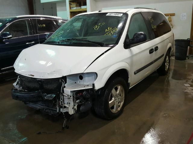 1D4GP24R47B124353 - 2007 DODGE GRAND CARA WHITE photo 2