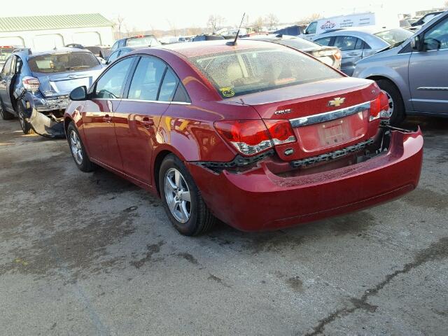 1G1PG5S9XB7103836 - 2011 CHEVROLET CRUZE LT MAROON photo 3