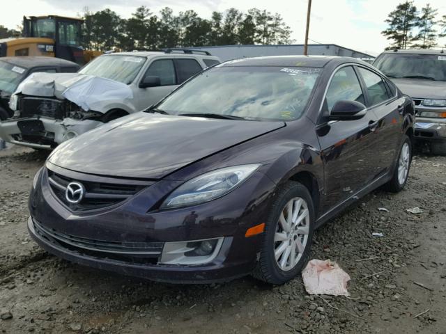 1YVHZ8CH4B5M30428 - 2011 MAZDA 6 I BURGUNDY photo 2