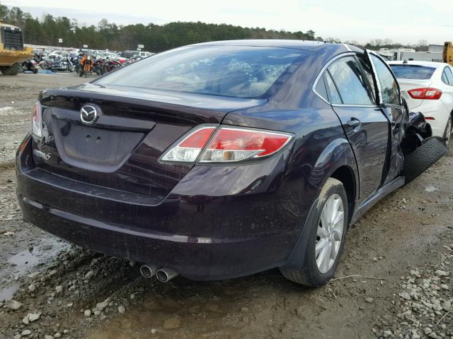 1YVHZ8CH4B5M30428 - 2011 MAZDA 6 I BURGUNDY photo 4