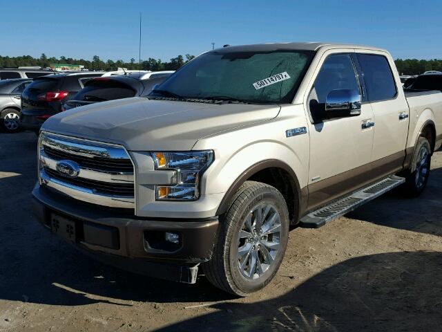 1FTEW1CP0HKD92481 - 2017 FORD F150 SUPER GOLD photo 2