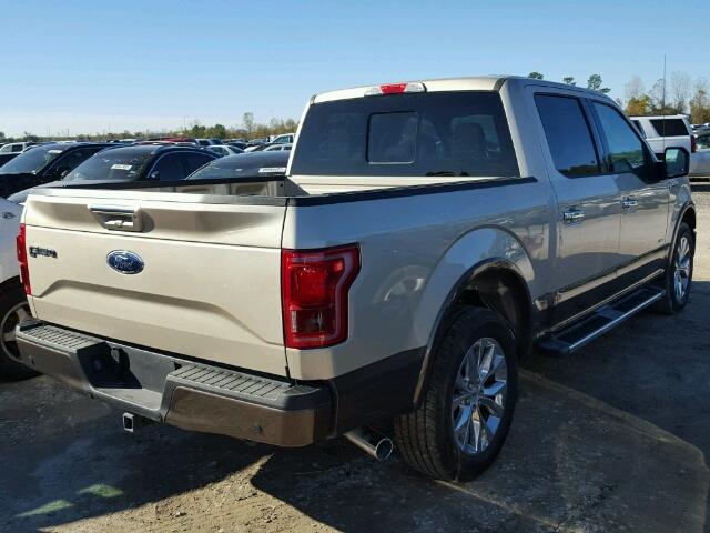 1FTEW1CP0HKD92481 - 2017 FORD F150 SUPER GOLD photo 4