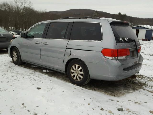 5FNRL38408B027512 - 2008 HONDA ODYSSEY EX BLUE photo 3