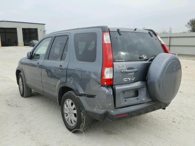 JHLRD78916C046003 - 2006 HONDA CR-V SE GRAY photo 3