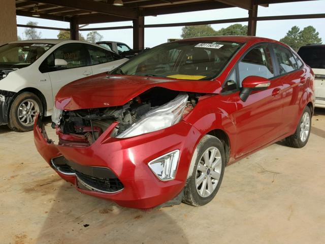 3FADP4CJ3BM186258 - 2011 FORD FIESTA SEL RED photo 2