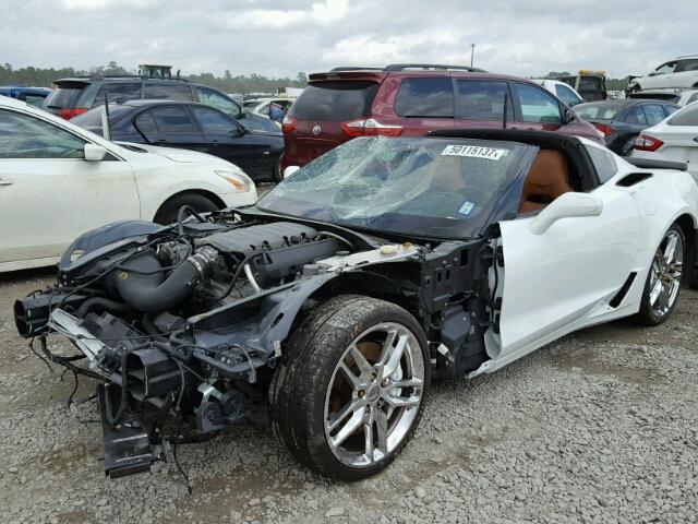 1G1YK2D76E5110036 - 2014 CHEVROLET CORVETTE S WHITE photo 2