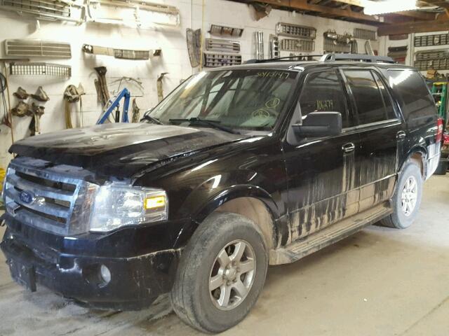 1FMFU16539EA64293 - 2009 FORD EXPEDITION BLACK photo 2