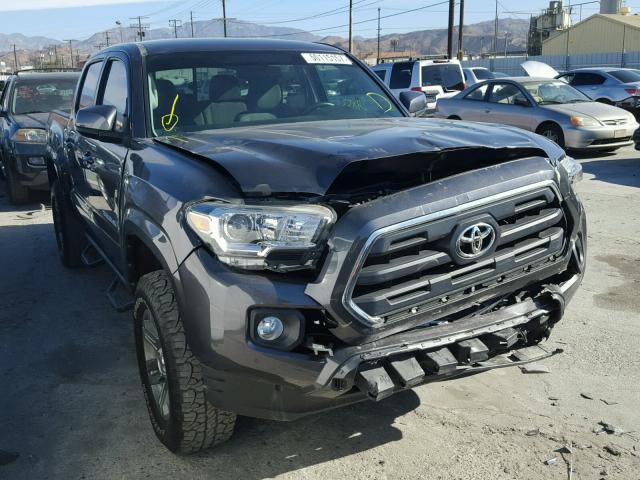 5TFCZ5AN0GX029185 - 2016 TOYOTA TACOMA DOU GRAY photo 1