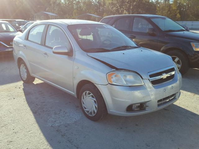 KL1TD56647B071590 - 2007 CHEVROLET AVEO BASE SILVER photo 1