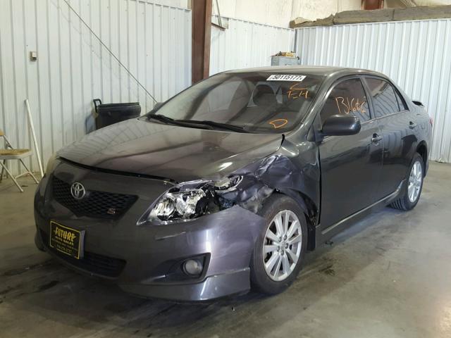 1NXBU4EE1AZ291395 - 2010 TOYOTA COROLLA BA CHARCOAL photo 2