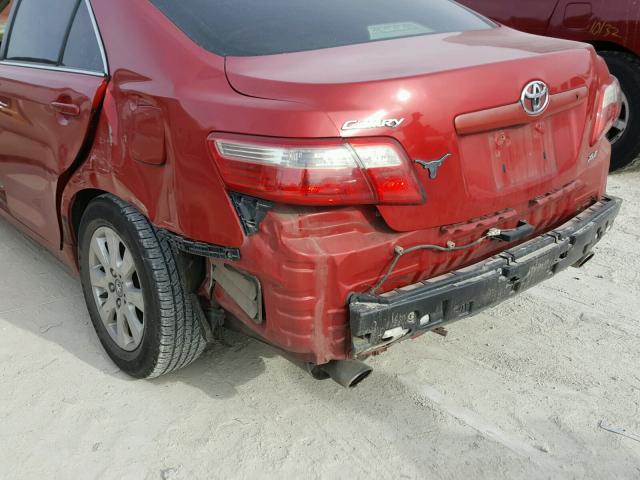 4T1BK46K57U008242 - 2007 TOYOTA CAMRY NEW RED photo 9