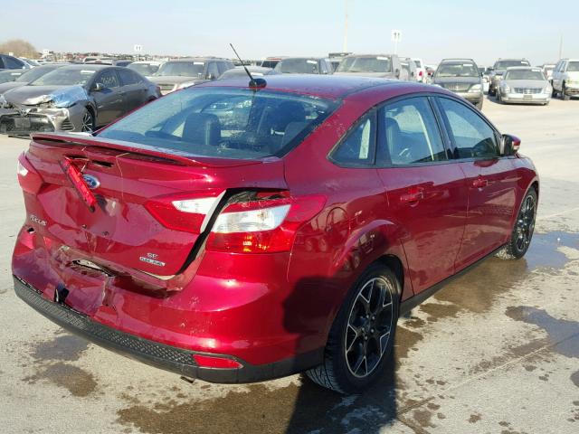 1FADP3F20EL130329 - 2014 FORD FOCUS SE RED photo 4