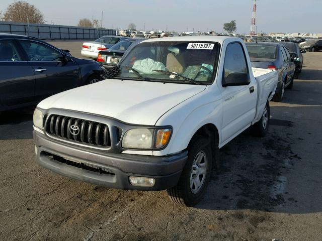 5TENL42N42Z115586 - 2002 TOYOTA TACOMA WHITE photo 2