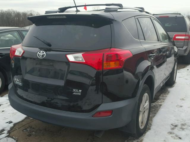 2T3RFREVXDW008056 - 2013 TOYOTA RAV4 XLE BLACK photo 4