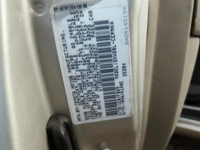 4T1BG22K7YU008837 - 2000 TOYOTA CAMRY CE SILVER photo 10