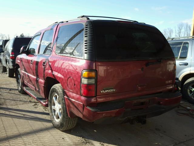 1GKEK63U74J308840 - 2004 GMC YUKON DENA MAROON photo 3