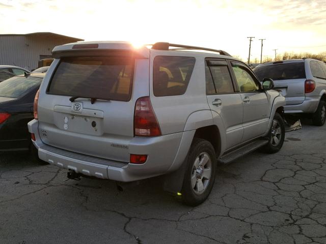 JTEBU14R450057929 - 2005 TOYOTA 4RUNNER SR SILVER photo 4