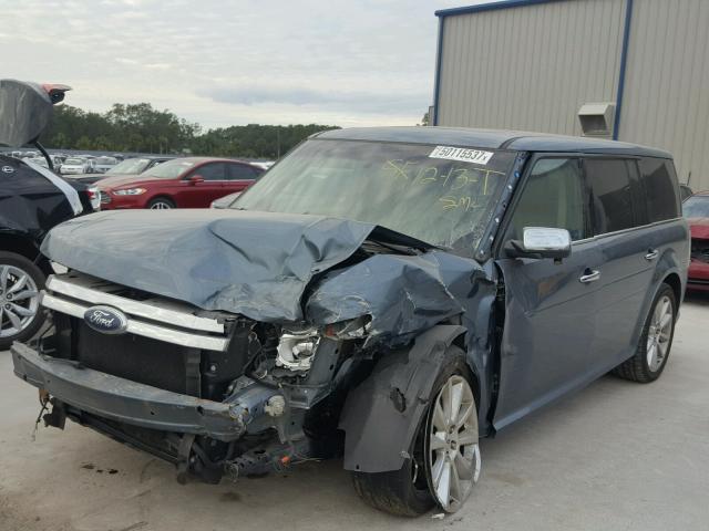 2FMGK5DC1ABD02872 - 2010 FORD FLEX LIMIT GRAY photo 2