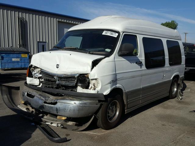 2B6HB11YX1K558661 - 2001 DODGE RAM VAN B1 WHITE photo 2