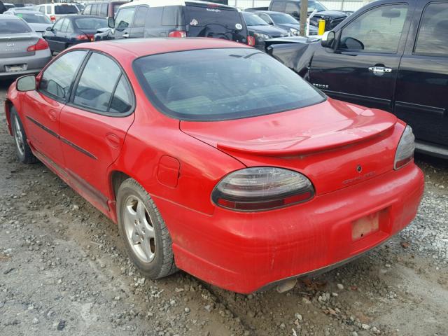 1G2WP52K12F217269 - 2002 PONTIAC GRAND PRIX RED photo 3