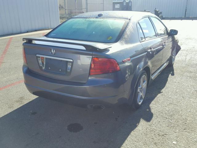 19UUA66294A027371 - 2004 ACURA TL GRAY photo 4