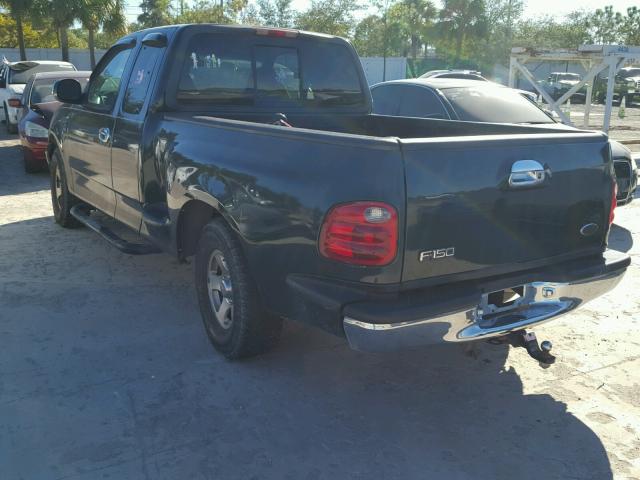 2FTRX07W61CA12256 - 2001 FORD F150 GREEN photo 3