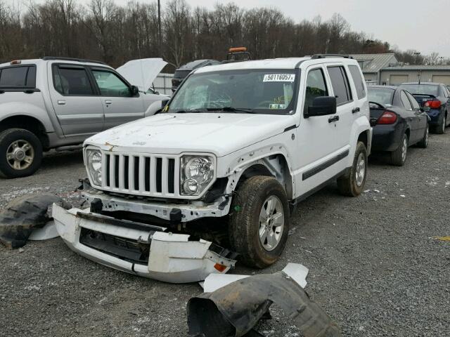 1J4PN2GK5BW592427 - 2011 JEEP LIBERTY SP WHITE photo 2