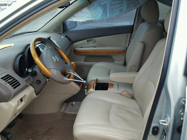 2T2HK31U57C024399 - 2007 LEXUS RX 350 SILVER photo 5