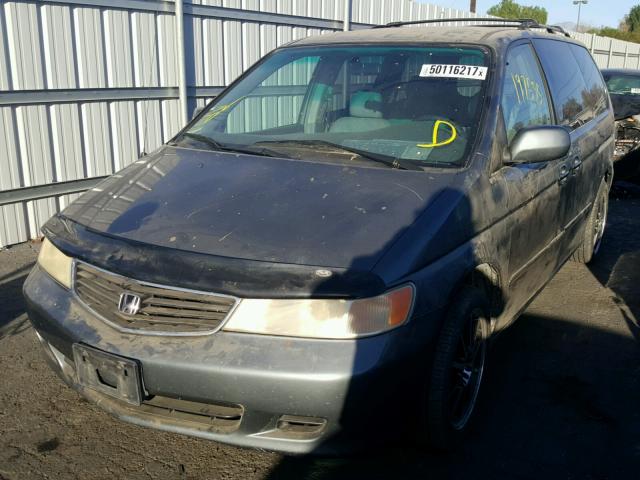 2HKRL18671H514767 - 2001 HONDA ODYSSEY EX GRAY photo 2