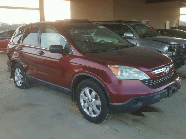 JHLRE38577C031610 - 2007 HONDA CR-V EX MAROON photo 1