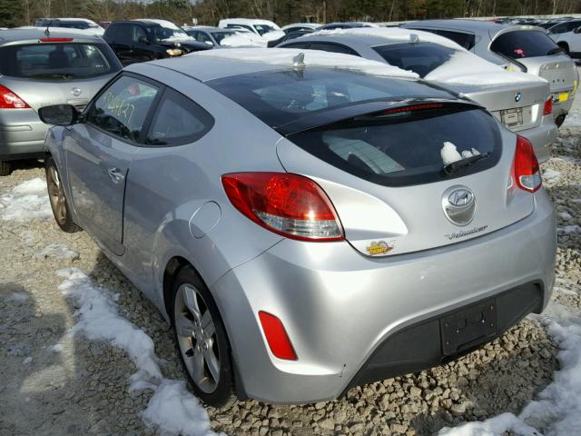 KMHTC6AD0CU039740 - 2012 HYUNDAI VELOSTER B SILVER photo 3