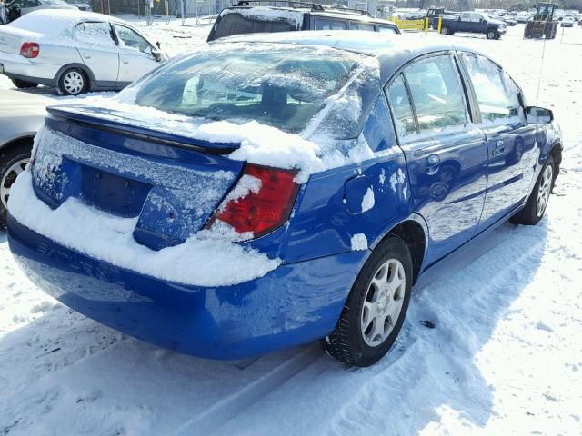 1G8AJ52F13Z159958 - 2003 SATURN ION LEVEL BLUE photo 4