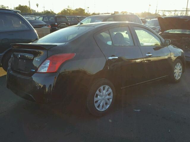 3N1CN7AP3GL815490 - 2016 NISSAN VERSA S BLACK photo 4