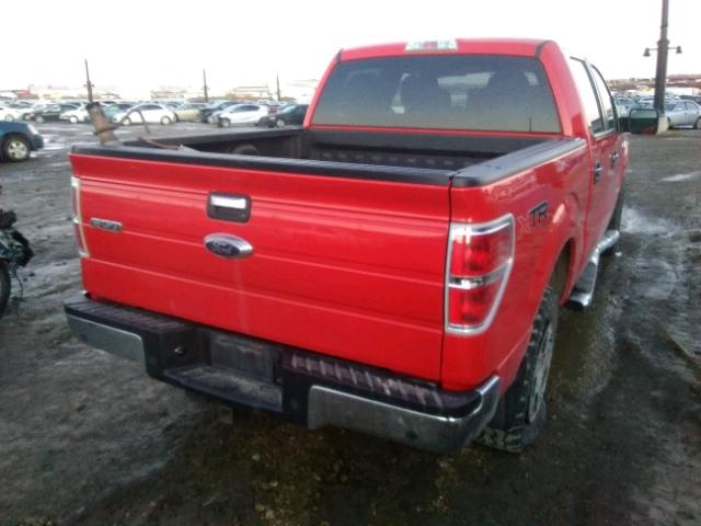 1FTFW1ET5CKE26003 - 2012 FORD F150 SUPER RED photo 4