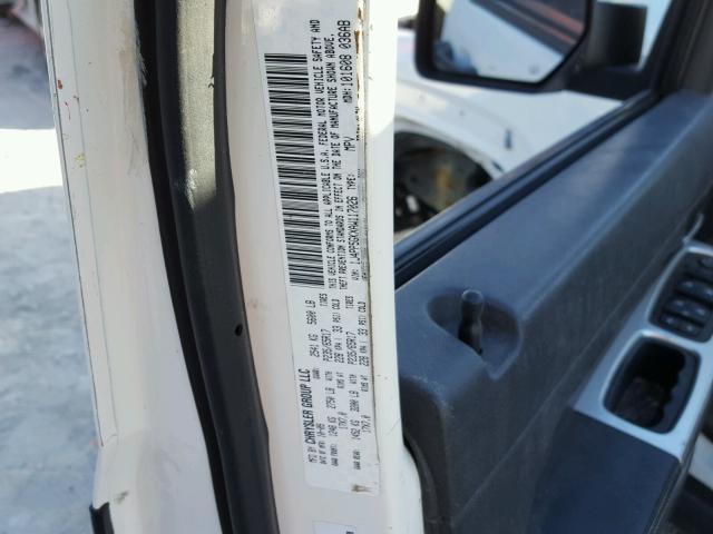 1J4PP5GKXAW117026 - 2010 JEEP LIBERTY LI WHITE photo 10