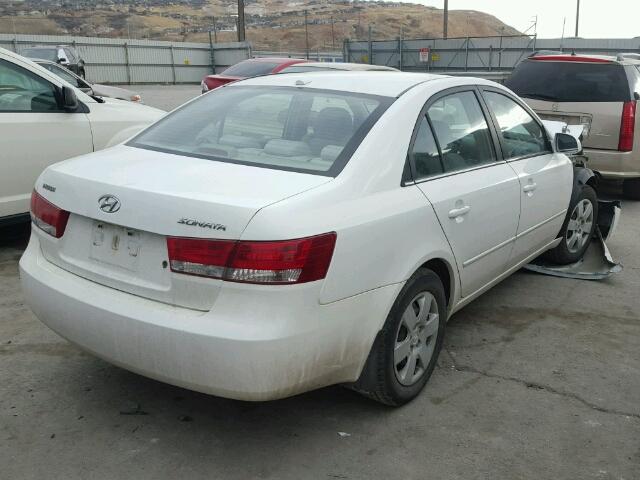 5NPET46CX8H402936 - 2008 HYUNDAI SONATA GLS WHITE photo 4