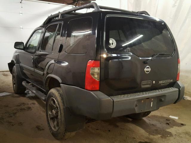 5N1MD28Y62C605438 - 2002 NISSAN XTERRA SE BLACK photo 3