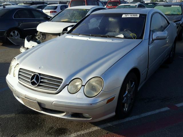 WDBPJ75J81A014454 - 2001 MERCEDES-BENZ CL 500 SILVER photo 2