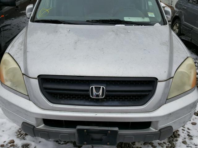 2HKYF18523H537967 - 2003 HONDA PILOT EXL SILVER photo 9