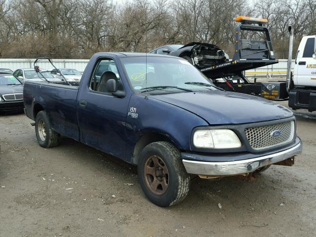 1FTRF172X2NB18291 - 2002 FORD F150 BLUE photo 1