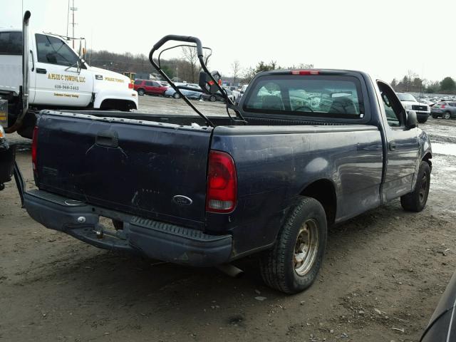 1FTRF172X2NB18291 - 2002 FORD F150 BLUE photo 4