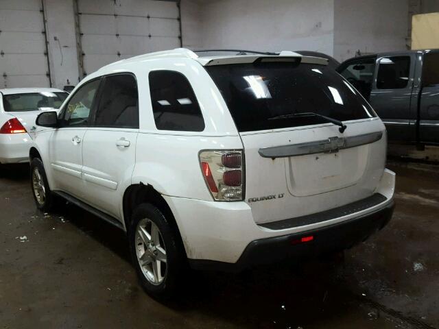 2CNDL63F556085424 - 2005 CHEVROLET EQUINOX LT WHITE photo 3