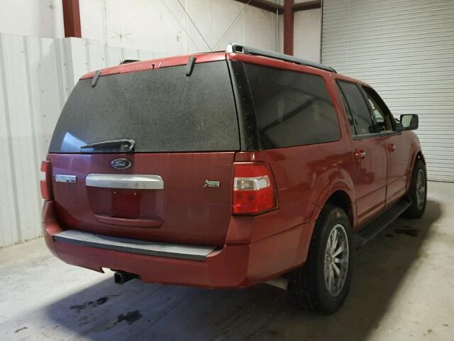 1FMFK16549LA06341 - 2009 FORD EXPEDITION RED photo 4