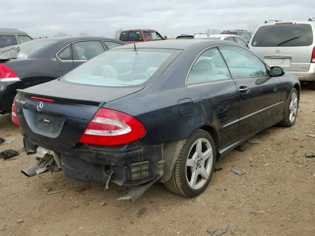 WDBTJ75J65F141341 - 2005 MERCEDES-BENZ CLK 500 BLUE photo 4